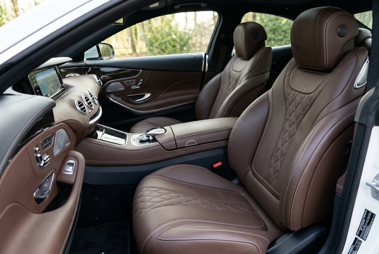 Spotless vehicle interior upholstery and leather valet detailing